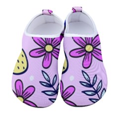 Flowers Petals Pineapples Fruit Men s Sock-style Water Shoes by Paksenen