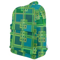 Green Abstract Geometric Classic Backpack by Ket1n9