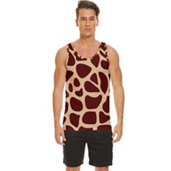 Animal Print Girraf Patterns Men s Wide Collar Tank Top by Ket1n9