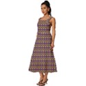 Olimedpurp Square Neckline Tiered Midi Dress View2