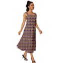 Olimedpurp Square Neckline Tiered Midi Dress View3