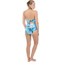 Dolphin Blue Sea Fantasy Scallop Top Cut Out Swimsuit View2