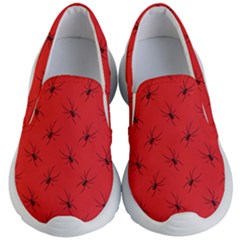 Spiders Pattern Seamless Arachnids Kids Lightweight Slip Ons by Maspions