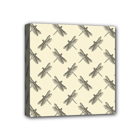 Dragonfy Insect Pattern Mini Canvas 4  X 4  (stretched) by Maspions