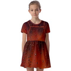 Water Drops, Lui, Amazing Kids  Short Sleeve Pinafore Style Dress by kyorashop23