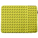 Fern Pattern 2 Yellow 17  Vertical Laptop Sleeve Case With Pocket View2