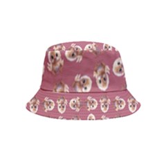 Whimsy Chickens Pattern Inside Out Bucket Hat (kids) by dflcprintsclothing