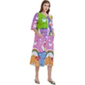 The Care Bears, Care Bears, Cartoon Women s Cotton 3/4 Sleeve Nightgown View3