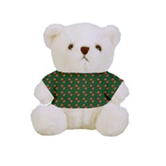 Kawaii Pumpkin Patt Green Full Print Cuddly Teddy Bear by snowwhitegirl