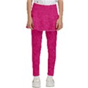 Pink Abstract Crimson Triangle Kids  Skirted Pants View1