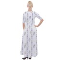 Dreidel Candles Spinning Top Half Sleeves Maxi Dress View2