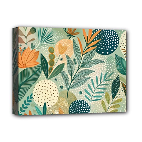 Leaves Pattern Flora Nature Deluxe Canvas 16  X 12  (stretched)  by Posterlux