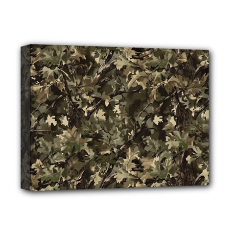 Camouflage Army Survival Uniform Deluxe Canvas 16  X 12  (stretched)  by Posterlux