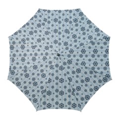 Snowflakes Winter Christmas Golf Umbrellas by anzea