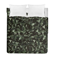 Hunting Motif Camouflage Pattern Print Bk Duvet Cover Double Side (full/ Double Size) by dflcprintsclothing