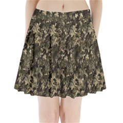 Camouflage Army Survival Uniform Pleated Mini Skirt by Posterlux