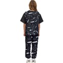 Cryptic Creature Pattern  Kids  T-Shirt and Pants Sports Set View4