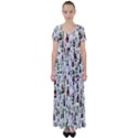 Bottle Chic Print Patterns High Waist Short Sleeve Maxi Dress View1