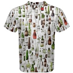 Bottle Chic Print Patterns Men s Cotton T-shirt by BellaVistaTshirt02