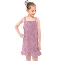 Pink Fabric Texture, Knitted Pink Texture, Kids  Overall Dress View1