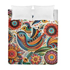 Madhubani Art A Duvet Cover Double Side (full/ Double Size) by BellaVistaTshirt02