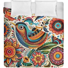 Madhubani Art A Duvet Cover Double Side (king Size) by BellaVistaTshirt02