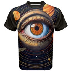 Eye Of The Universe (ai) Men s Cotton T-shirt by dflcprintsclothing