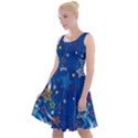 Christmas Stars Pattern Star Knee Length Skater Dress View1