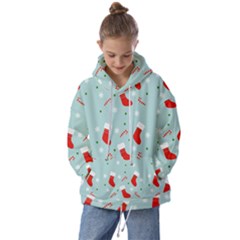 Christmas Pattern Kids  Oversized Hoodie by Apen