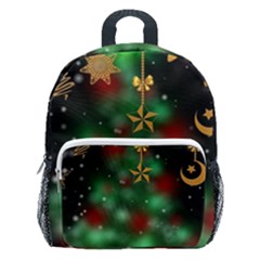 Christmas Star Jewellery Kids  Age 5-10 Lightweight School Backpack With Side Pockets by anzea