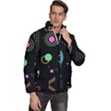 Colartive, Aesthetic, Amoled, Black, Colorful, Desenho Men s Puffer Bubble Jacket Coat View3