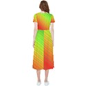 Orange Green Gradient Hunter High Low Boho Dress View2