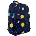 Aesthetic Outer Space Cartoon Art Classic Backpack View2