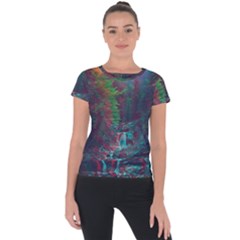 Foroest Nature Trippy Short Sleeve Sports Top  by Bedest