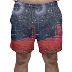 Astrology Surreal Surrealism Trippy Visual Art Men s Shorts by Bedest