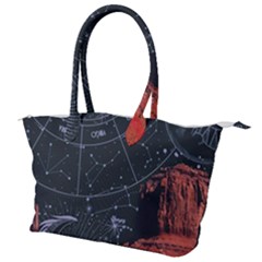 Astrology Surreal Surrealism Trippy Visual Art Canvas Shoulder Bag by Bedest