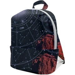 Astrology Surreal Surrealism Trippy Visual Art Zip Up Backpack by Bedest