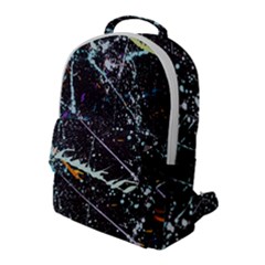 Abstract Colorful Texture Flap Pocket Backpack (large) by Bedest