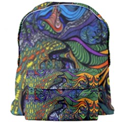 Psychedelic Digital Art Artwork Landscape Colorful Giant Full Print Backpack by Bedest