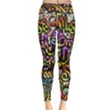 Graffiti Word Seamless Pattern Inside Out Leggings View3