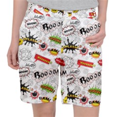 Pattern Seamless Texture Cartoon Women s Pocket Shorts by Bedest