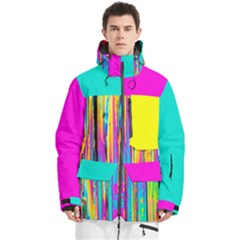 Graffiti Beautiful Abstract Men s Multi Pockets Zip Ski And Snowboard Waterproof Breathable Jacket by Givinglala