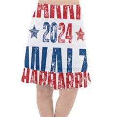 Kamala Harris 2024 Walz Fishtail Chiffon Skirt by Safari