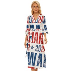 Kamala Harris 2024 Walz Midsummer Wrap Dress by Safari