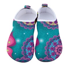 Floral Pattern, Abstract, Colorful, Flow Women s Sock-style Water Shoes by kyorashop23