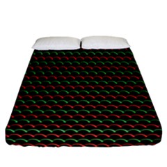 Geometric Abstract Pattern Line Fitted Sheet (california King Size) by Salmanaz77