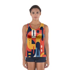 Abstract Pattern Design Sport Tank Top  by Salmanaz77