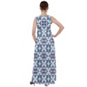 Tiles Abstract Pattern Texture Design Empire Waist Velour Maxi Dress View2