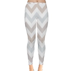 Colored Zigzag Seamless Patterns Inside Out Leggings by Bedest