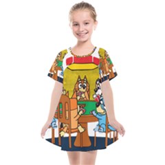 Bluey Kids  Smock Dress by avitendut